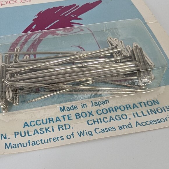 Vintage NOS Kwig T-Pins for Wigs and Hairpieces Made in Japan - Picture 2 of 2